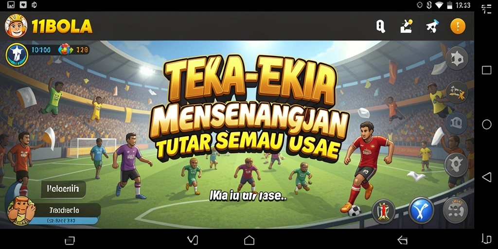 Tampilan gameplay 11BOLA yang menarik dan penuh warna.