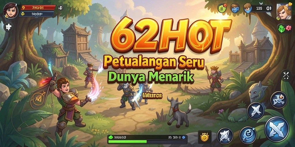 Screenshot dari gameplay 62HOT menunjukkan aksi seru dalam petualangan.