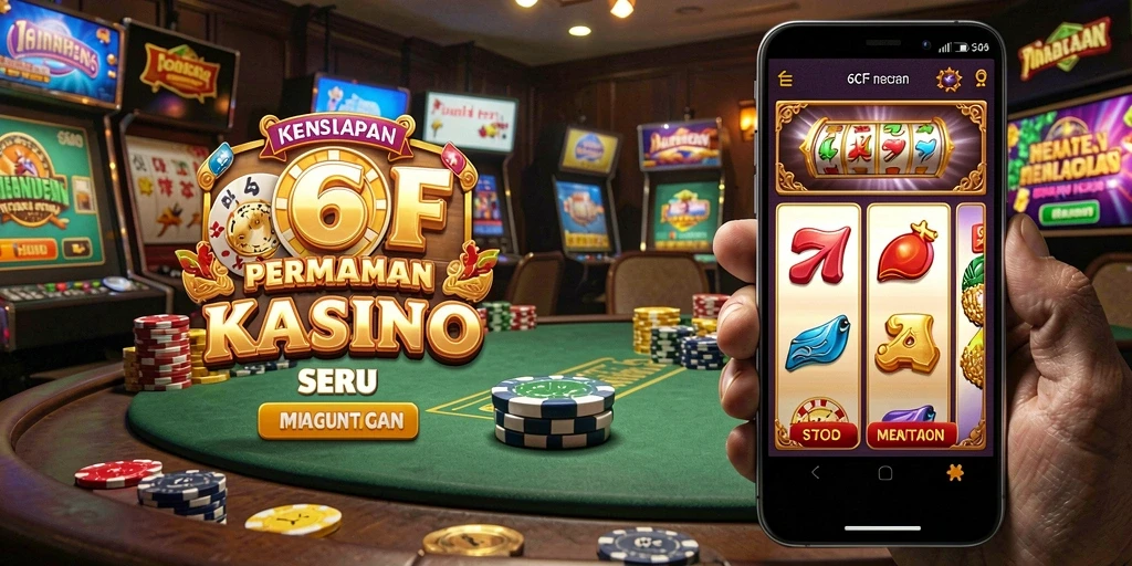 Screenshot game Kasino 6CF menampilkan serunya gameplay.