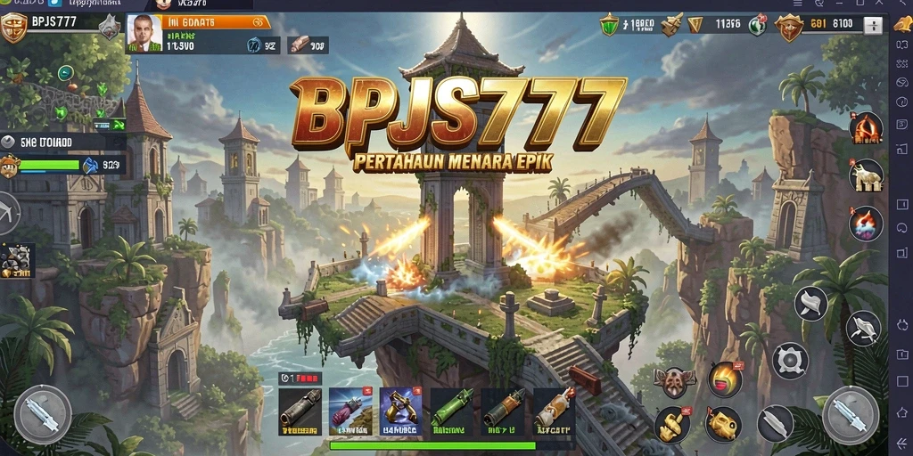 Tangkapan layar menunjukkan aksi seru dalam gameplay Tower Defense.
