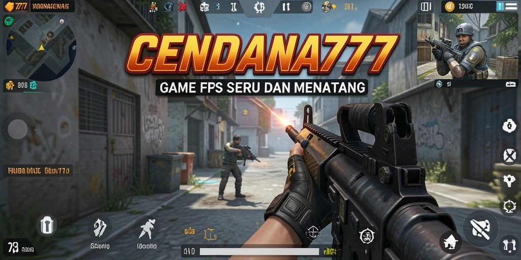 Screenshot menunjukkan aksi intens dalam gameplay CENDANA777.