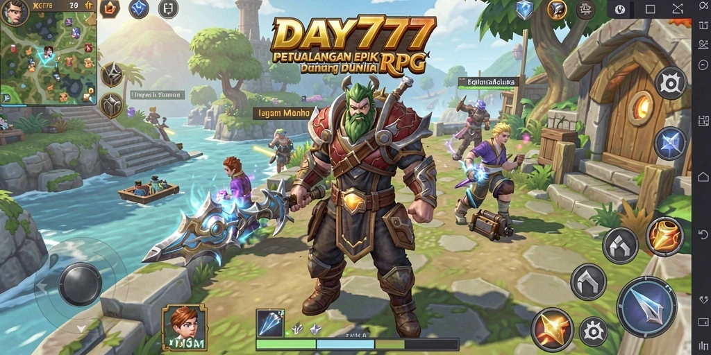 Tampilan gameplay RPG yang menakjubkan dan penuh aksi.