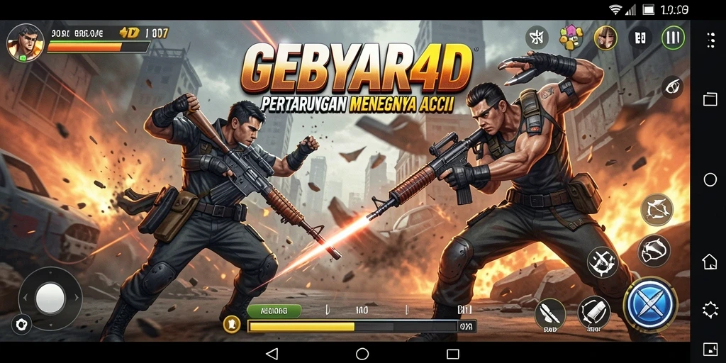 Screenshot menampilkan aksi seru dalam GEBYAR4D.