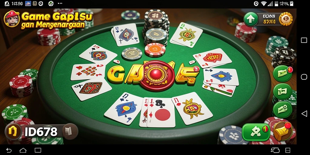 Tampilan gameplay <strong>ID678</strong> yang seru dalam permainan Gaple.