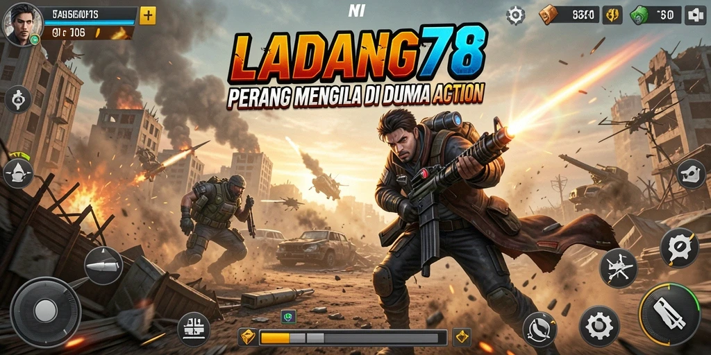 Tangkapan layar LADANG78 menampilkan aksi seru dalam pertempuran.
