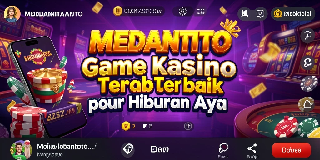 Tampilan gameplay menarik dari MEDANTOTO dalam suasana Kasino.