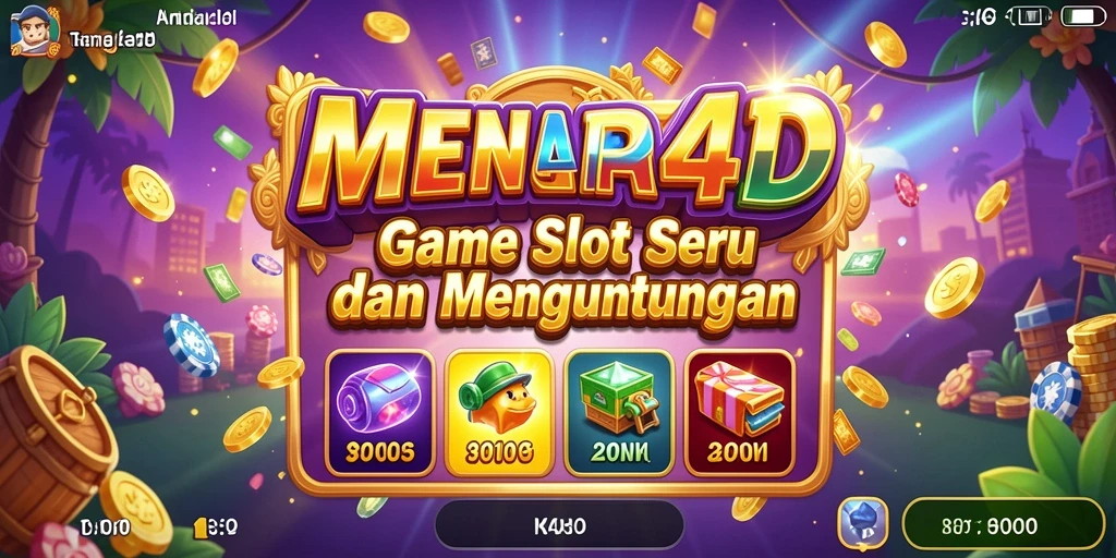 Tampilan menggembirakan gameplay Slot MENARA4D.