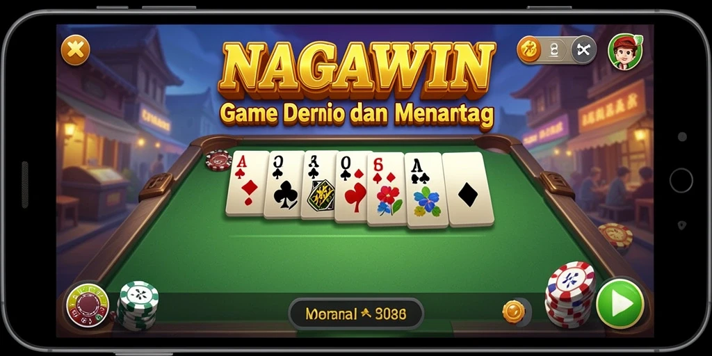 Tampilan gameplay NAGAWIN yang menarik dan interaktif.