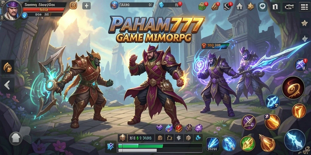 Tampilan gameplay seru dalam dunia MMORPG yang dinamis.