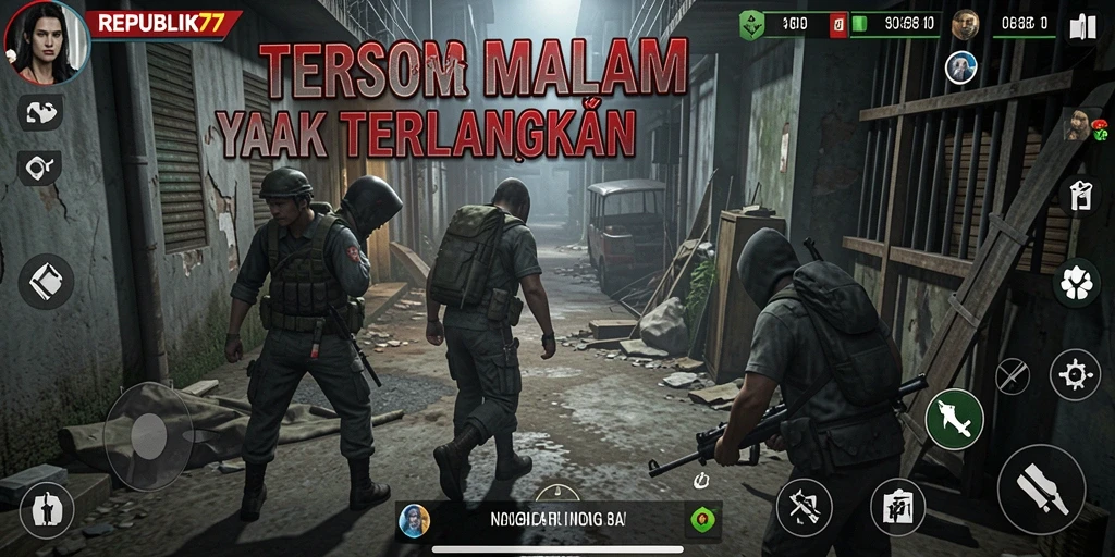 Tangkapan layar dari gameplay menyeramkan di REPUBLIK77.