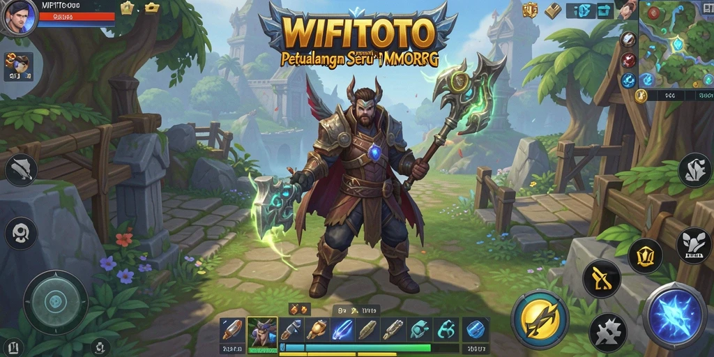 Tangkapan layar gameplay WIFITOTO yang menampilkan pertarungan seru antar pemain.