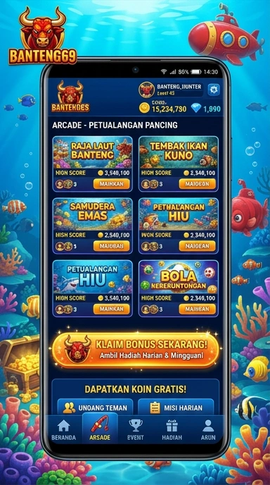 Tampilan antar muka pengguna banteng69 yang sederhana dan intuitif.